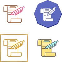 Contract Icon Design vector