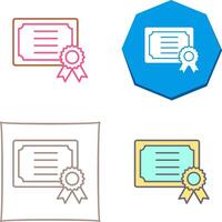 Certificate Icon Design vector