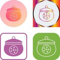 Cookie Jar Icon Design vector