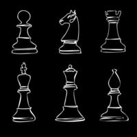 illustration chess background. Flyer design for chess tournament, match, game vector