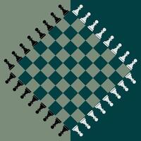 illustration chess background. Flyer design for chess tournament, match, game vector