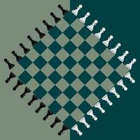 illustration chess background. Flyer design for chess tournament, match, game vector