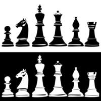 illustration chess background. Flyer design for chess tournament, match, game vector