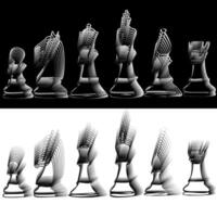 illustration chess background. Flyer design for chess tournament, match, game vector