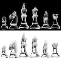 illustration chess background. Flyer design for chess tournament, match, game vector