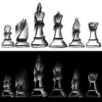 illustration chess background. Flyer design for chess tournament, match, game vector