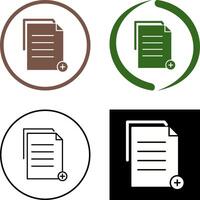 único dos archivos icono diseño vector