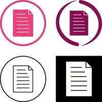 Unique Document Icon Design vector