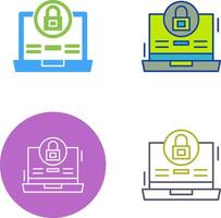 Lock Icon Design vector