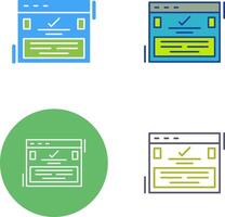 Complete Icon Design vector