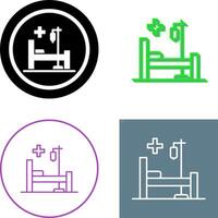 Bed Icon Design vector