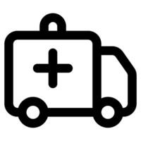 ambulancia icono para web, aplicación, infografía, etc vector