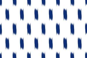 Blue and white ikat seamless pattern. Abstract background for textile design. Can be used in fabric design for clothes, textile, fabric, shirt, embroidery vector