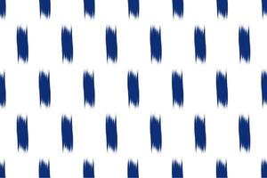 Blue and white ikat seamless pattern. Abstract background for textile design. Can be used in fabric design for clothes, textile, fabric, shirt, embroidery vector