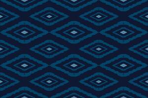 ikat seamless pattern abstract background for textile design. Can be used in fabric design for clothes, textile, fabric, shirt, embroidery vector