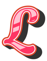 Playful Cartoon Alphabet Letter and Number png