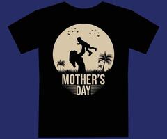 Mothers day t shirt design and typography and custom design vector