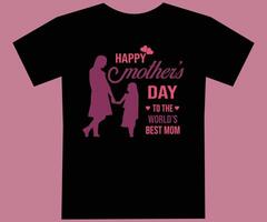 Mother day t shit design eps file. vector