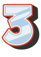 Playful Cartoon Alphabet Letter and Number png