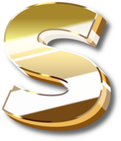 Gold Alphabet Letter and Number png