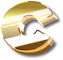 Gold Alphabet Letter and Number png