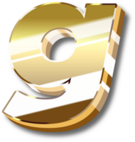 Gold Alphabet Letter and Number png