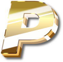 oro alfabeto letra y número png