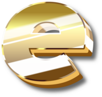 Gold Alphabet Brief und Nummer png