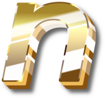 Gold Alphabet Brief und Nummer png