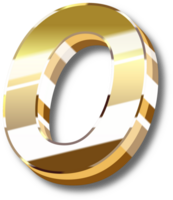 oro alfabeto letra y número png