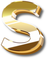 Gold Alphabet Letter and Number png