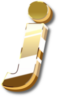 Gold Alphabet Letter and Number png