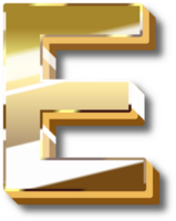 Gold Alphabet Letter and Number png