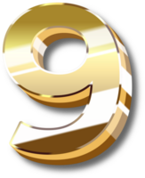 oro alfabeto lettera e numero png