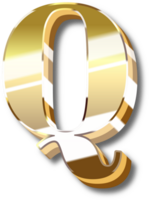 oro alfabeto letra y número png