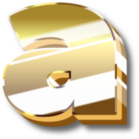 oro alfabeto lettera e numero png