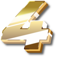 Gold Alphabet Letter and Number png