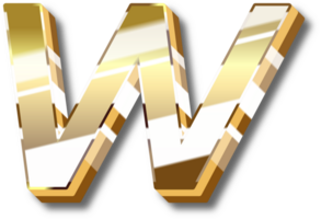 Gold Alphabet Letter and Number png