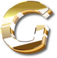 Gold Alphabet Letter and Number png