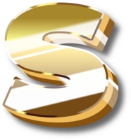 Gold Alphabet Letter and Number png