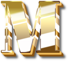 Gold Alphabet Brief und Nummer png