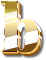 oro alfabeto letra y número png