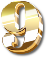 Gold Alphabet Letter and Number png