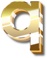 oro alfabeto letra y número png