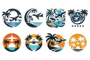 Illustration of Travel Logo set vector