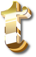 oro alfabeto lettera e numero png