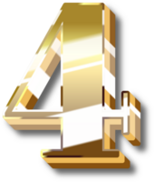 oro alfabeto lettera e numero png