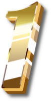 oro alfabeto letra y número png