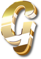 Gold Alphabet Letter and Number png