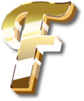 Gold Alphabet Letter and Number png